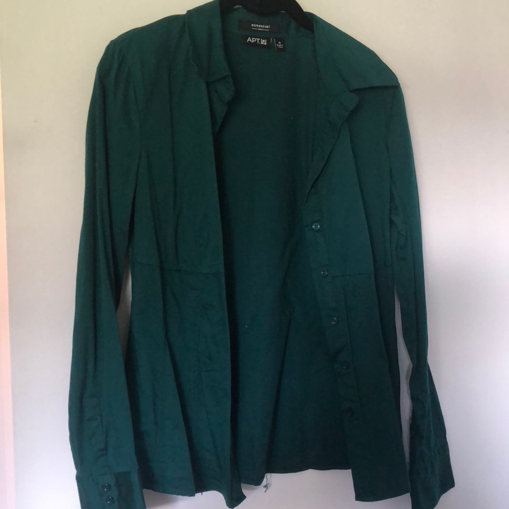 Green button up